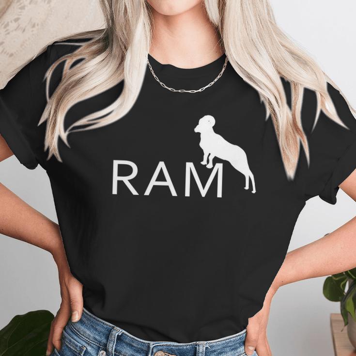 Ram Animal Lover Logo Unisex T-Shirt Gifts for Her