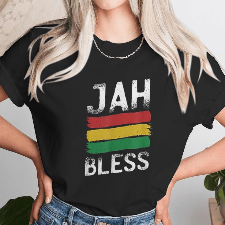 Rasta Jah Bless Rastafarian Rasta Gift Rastafarianism Unisex T-Shirt Gifts for Her