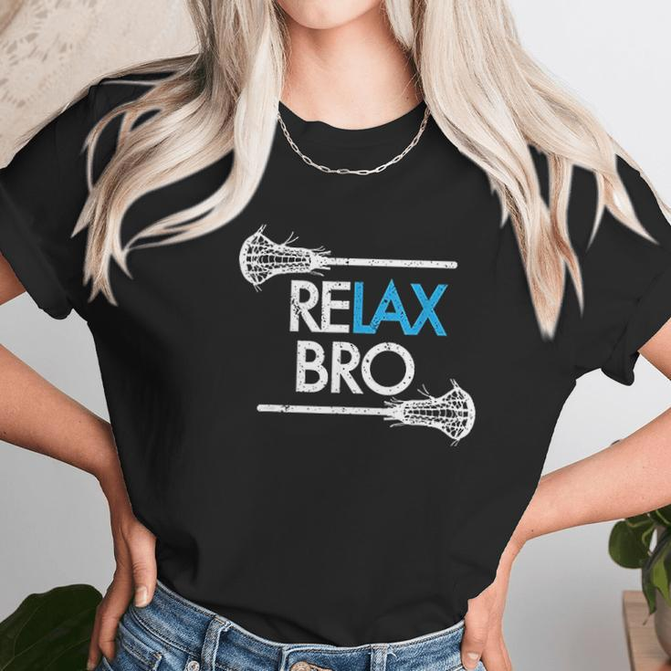 Relax Bro Unny Lax Team Lacrosse Unisex T-Shirt Gifts for Her