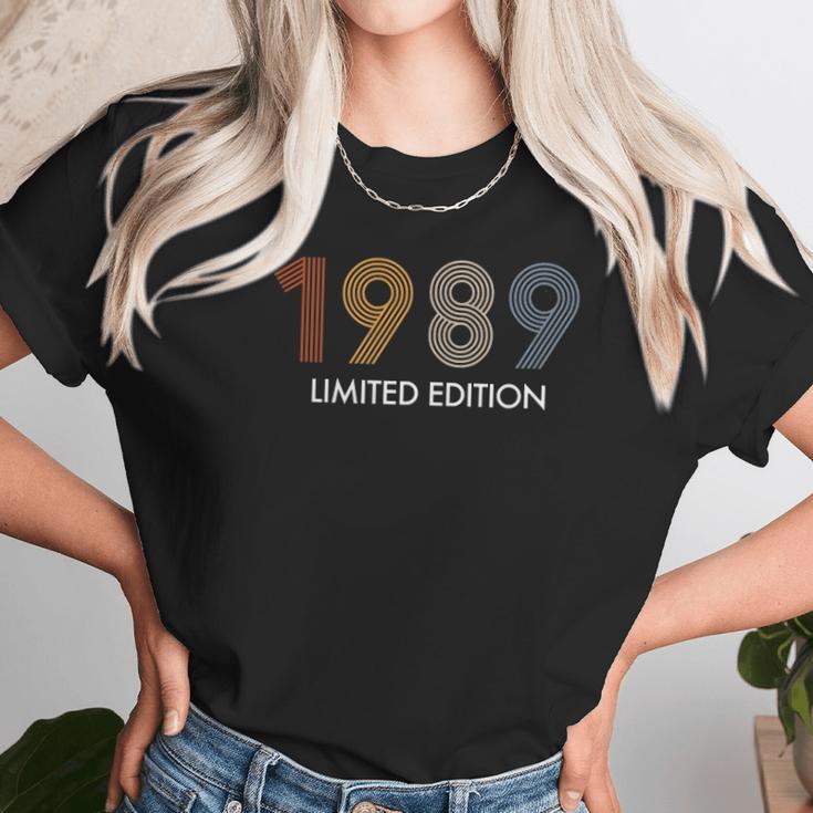 Retro 33 Years Vintage 1989 Limited Edition 33Rd Birthday Unisex T-Shirt Gifts for Her