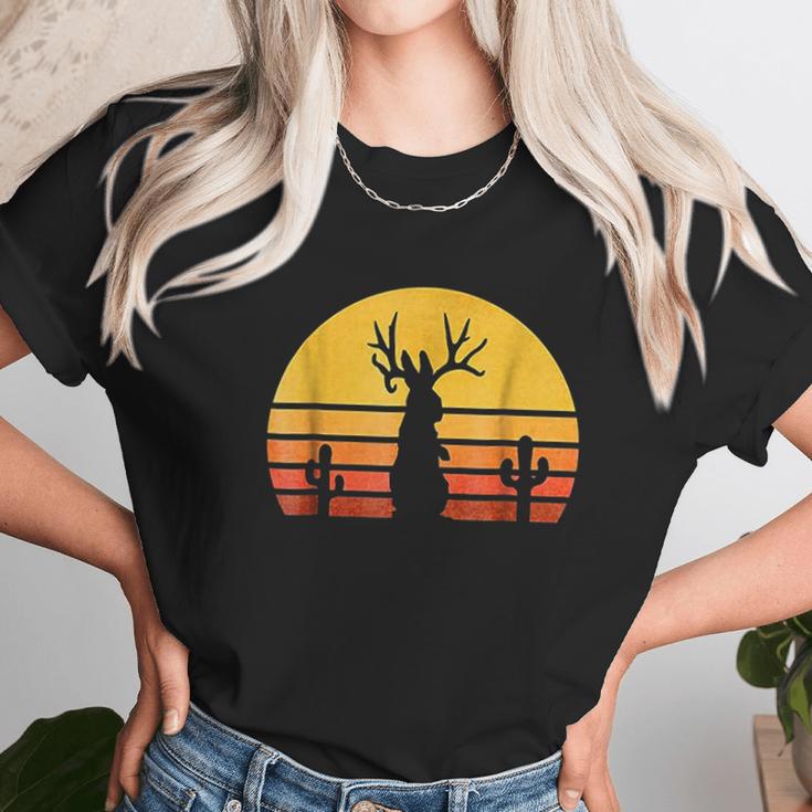 Retro Eighties Jackalope Unisex T-Shirt Gifts for Her