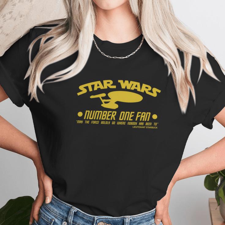 Retro Graphic Star Wars Number One Fan Unisex T-Shirt Gifts for Her