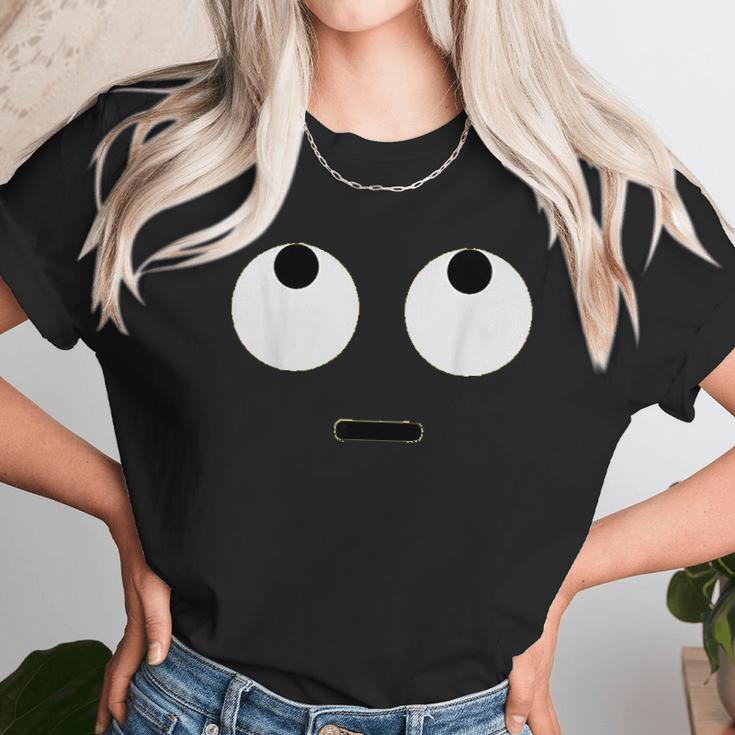 Rolling Eyes Face Eye Roll Emojis Emoticon Halloween Unisex T-Shirt Gifts for Her