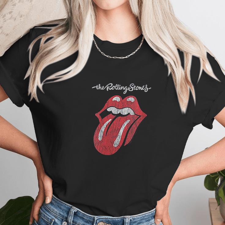 Rolling Stones Official Script Tongue Unisex T-Shirt Gifts for Her