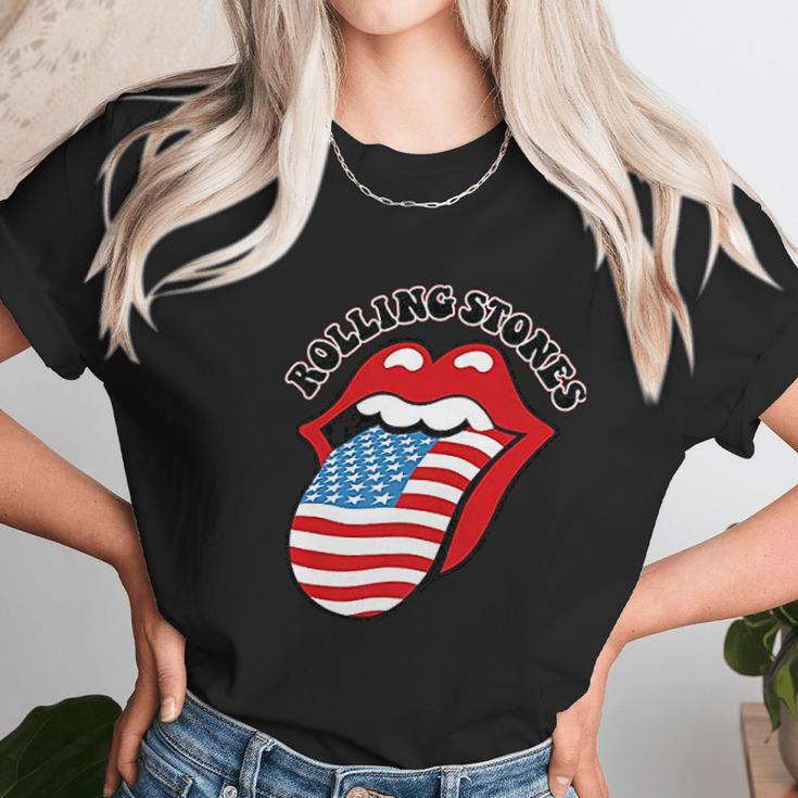 The Rolling Stones Usa Tongue Unisex T-Shirt Gifts for Her