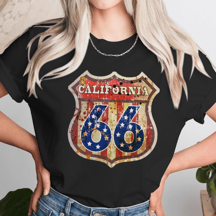 Route 66 California Graphic Design Printed Casual Daily Basic Unisex T-Shirt Gifts for Her