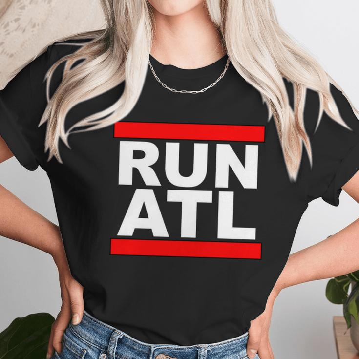 Run Atl Atlanta Georgia Sports Fans Unisex T-Shirt Gifts for Her