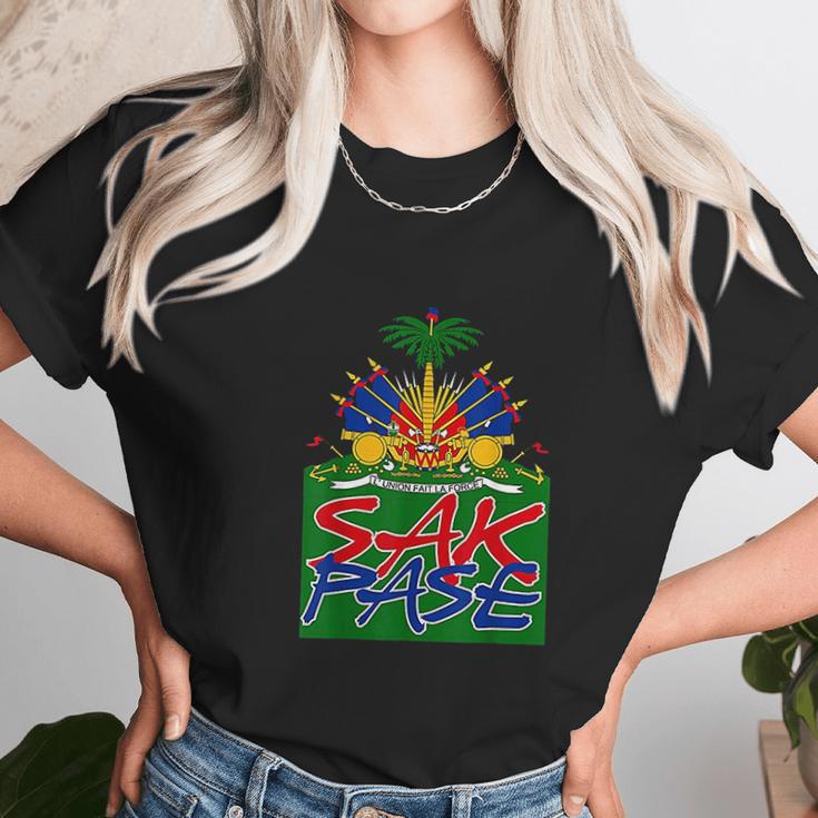 Sak Pase Cute Haitian Creole Pride Gift Unisex T-Shirt Gifts for Her