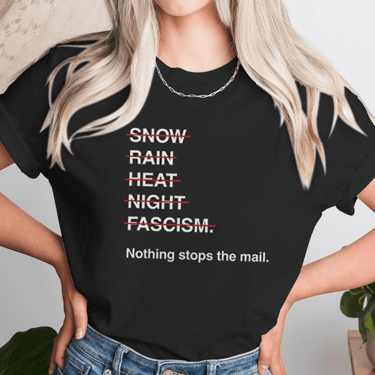 Save The Mail Usps Post Office Us Postal Service No Fascism Unisex T-Shirt Gifts for Her