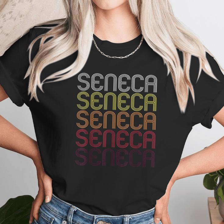 Seneca Sc | Vintage Style South Carolina Unisex T-Shirt Gifts for Her