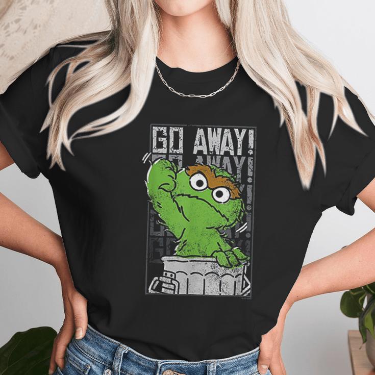 Sesame Street Oscar The Grouch Go Away Unisex T-Shirt Gifts for Her