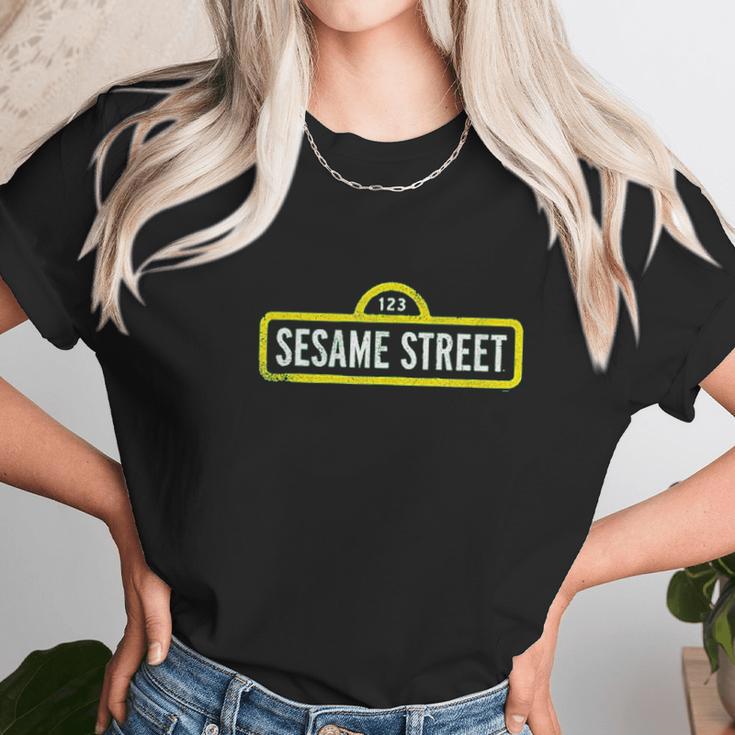 Sesame Street Rough Logo Unisex T-Shirt Gifts for Her