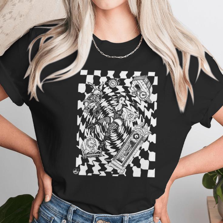 Sfynx Alice In Wonderland Rabbit Hole Edm Rave Unisex T-Shirt Gifts for Her