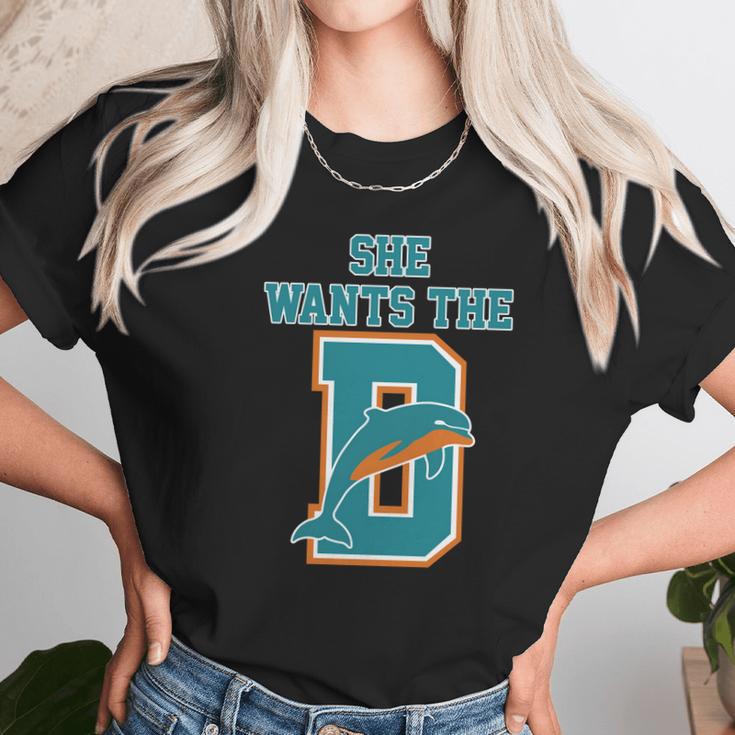 She Wants The D Dolphins Unisex T-Shirt Gifts for Her