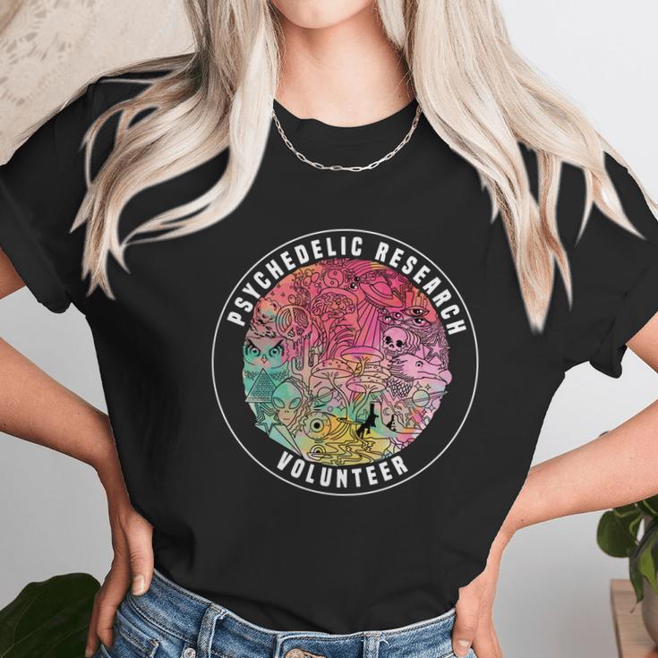 Shrooms Festival Psychedelic Research Volunteer Shirt Unisex T-Shirt Gifts for Her