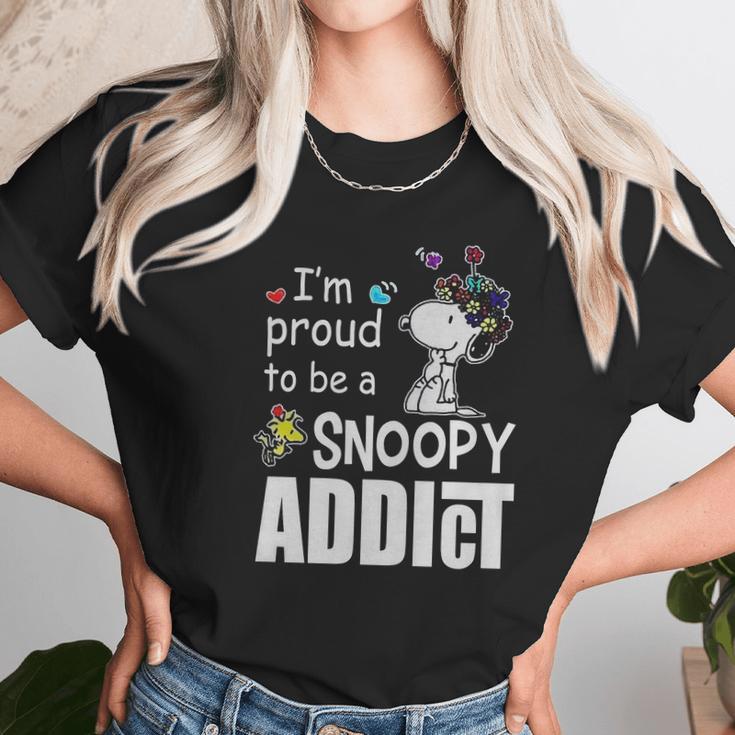 Snoopy Addict Unisex T-Shirt Gifts for Her