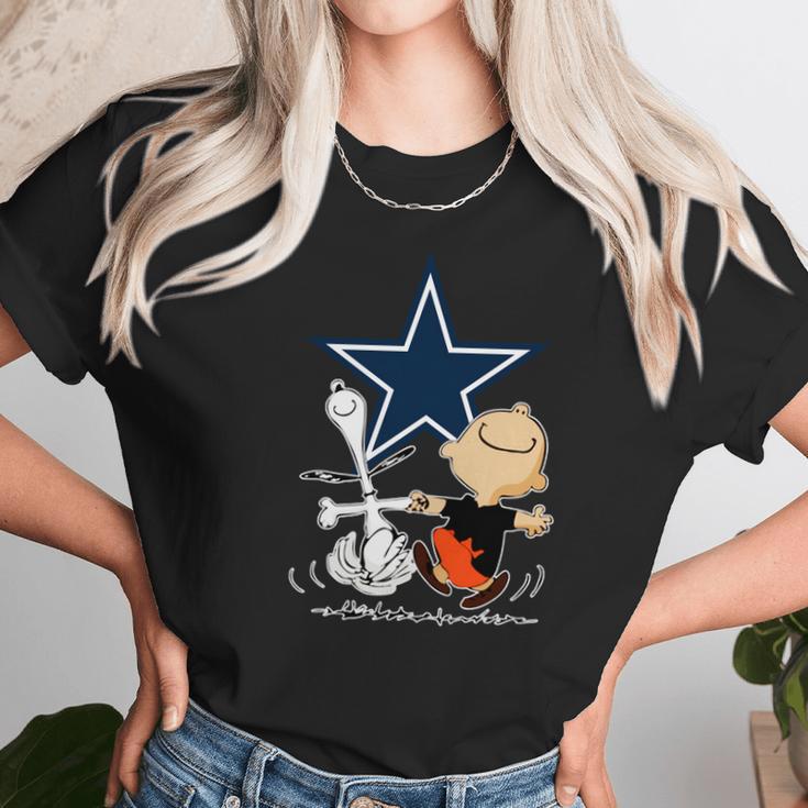 Snoopy Cowboys Fans Unisex T-Shirt Gifts for Her