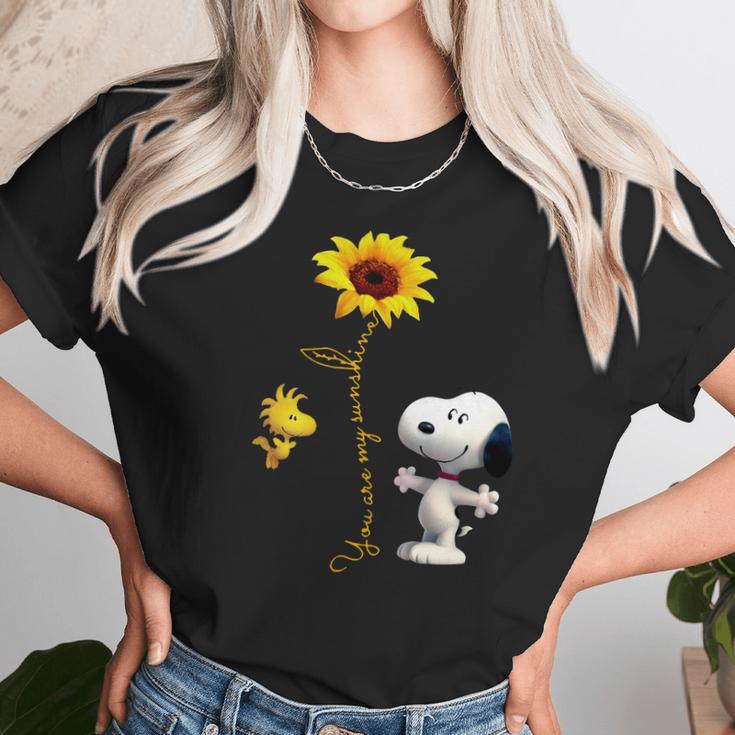 Snoopy And Woodstock You Are My Sunshine Unisex T-Shirt Gifts for Her