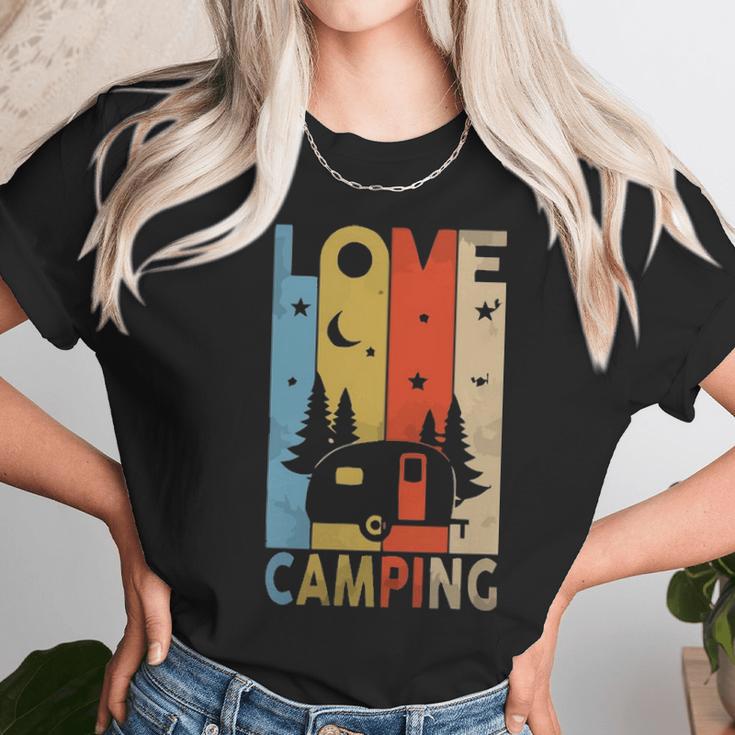 Social Distancing Corona Quarantine Camping Unisex T-Shirt Gifts for Her