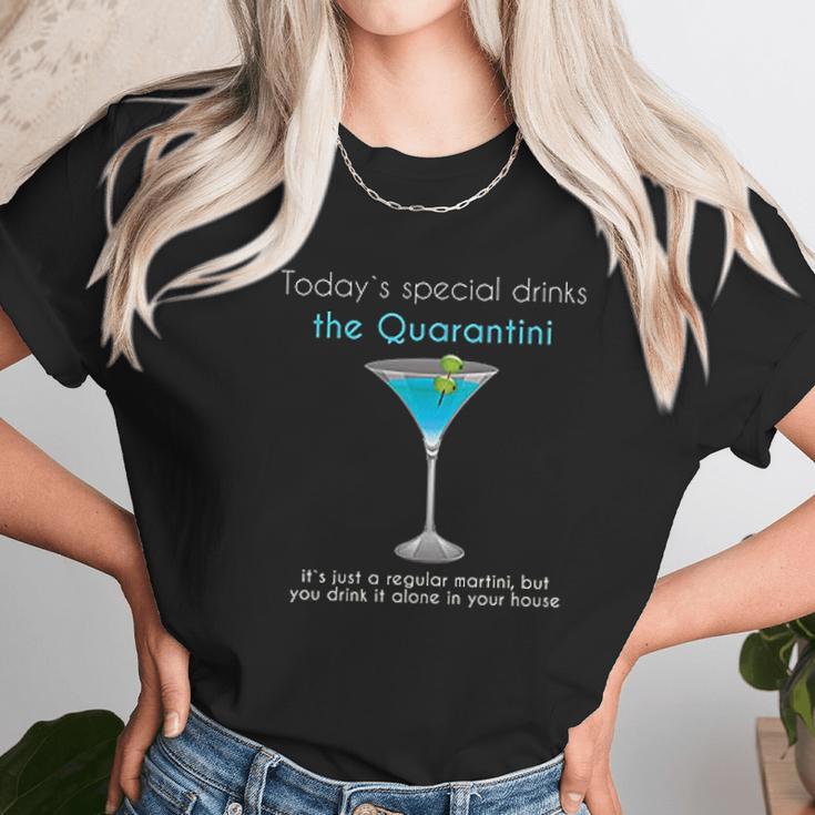 Social Distancing Drink Martini In Quarantini Unisex T-Shirt Gifts for Her