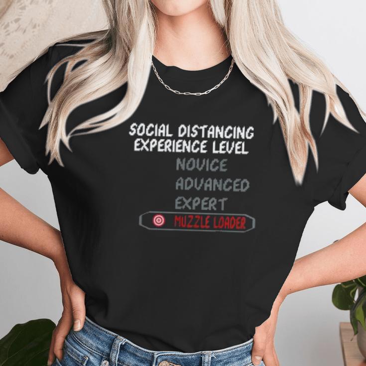 Social Distancing Experience Level Unisex T-Shirt Gifts for Her