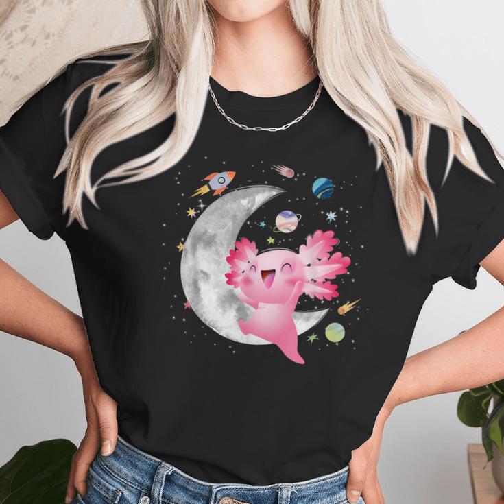 Space Axolotl Kawaii Pastel Goth Anime Comic For Girls Unisex T-Shirt Gifts for Her