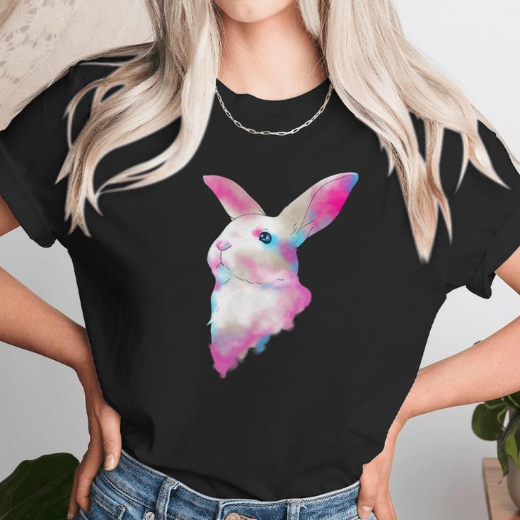 Space Galactic Awesome Rabbit Bunny Galaxy Unisex T-Shirt Gifts for Her