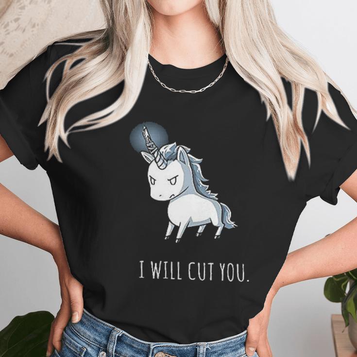 Stabby The Unicorn I Will Cut You Unisex T-Shirt Gifts for Her