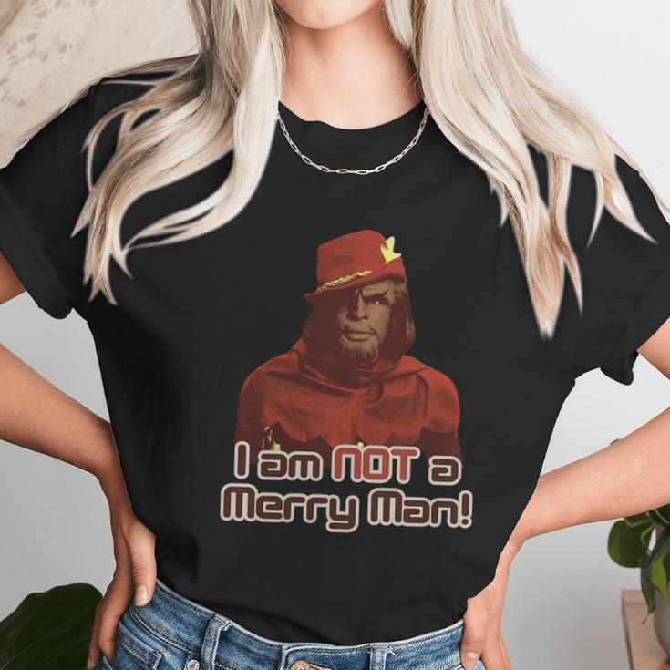 Star Trek Worf I Am Not A Merry Man Unisex T-Shirt Gifts for Her