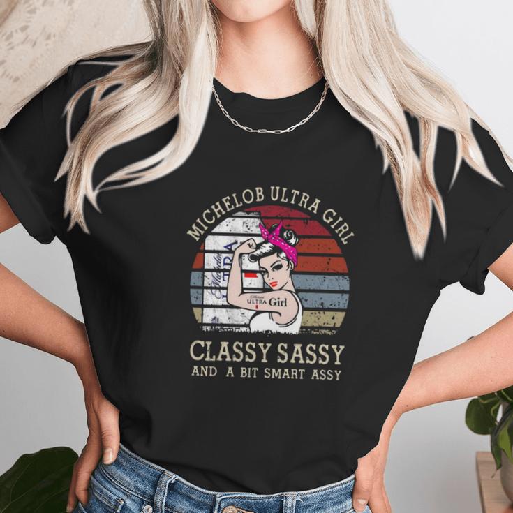 Strong Michelob Ultra Girl Classy Sassy And A Bit Smart Assy Vintage Shirt Unisex T-Shirt Gifts for Her