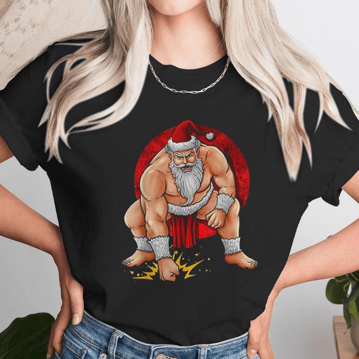 Sumo Santa Unisex T-Shirt Gifts for Her