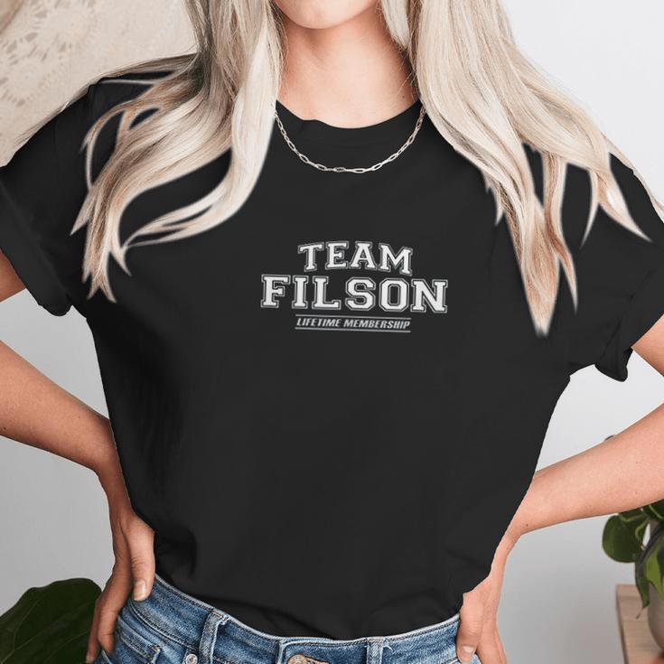 Team Filson Proud Family Surname Last Name Unisex T-Shirt Gifts for Her