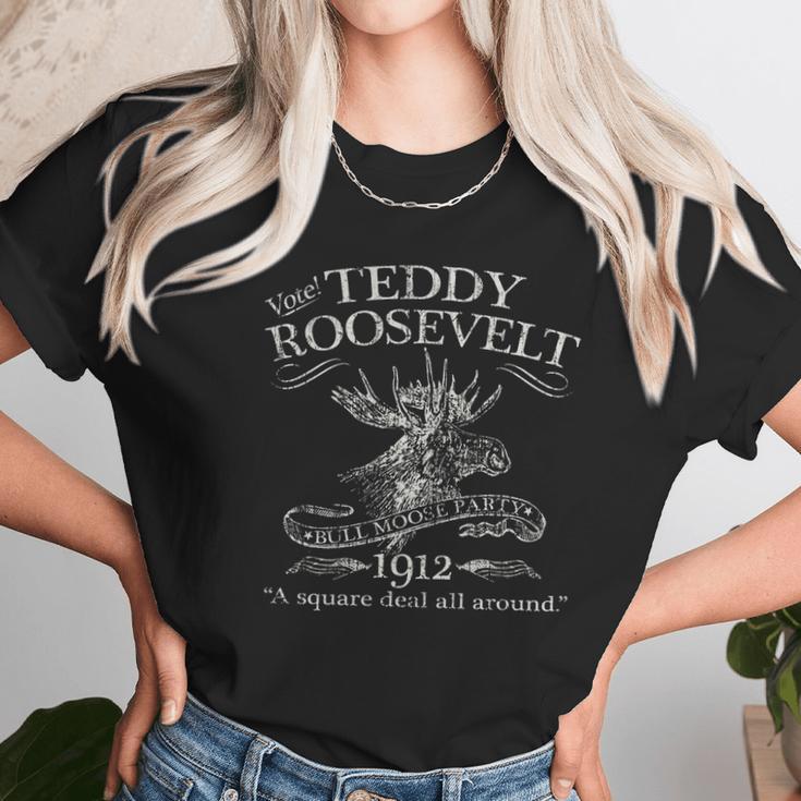 Teddy Roosevelt Bull Moose Party 1912 Presidential Campaign Unisex T-Shirt Gifts for Her