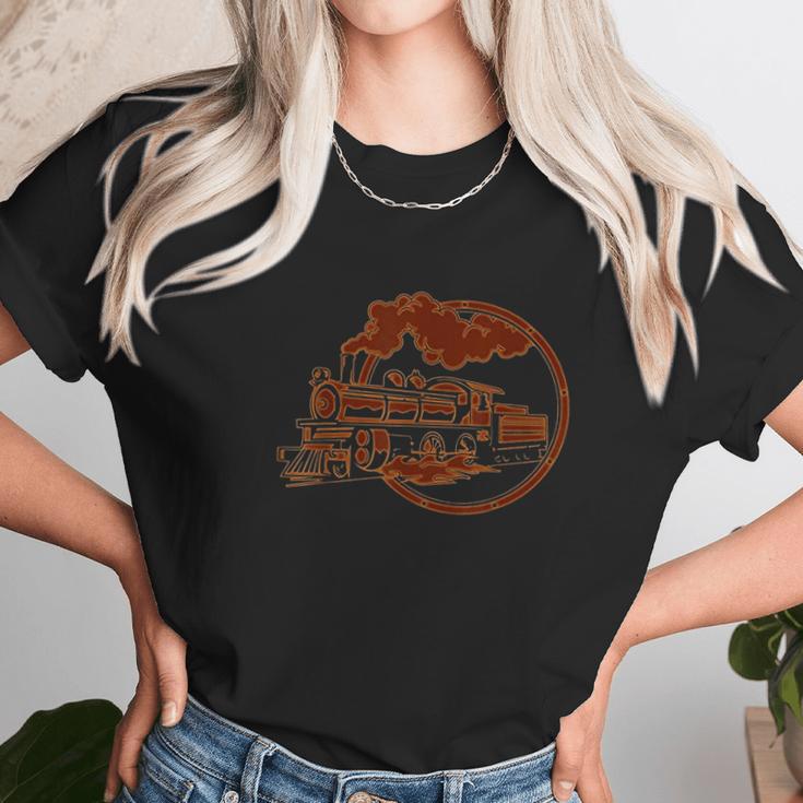 Train Driver Railfan Locomotive Conductor Steam Engine Unisex T-Shirt Gifts for Her