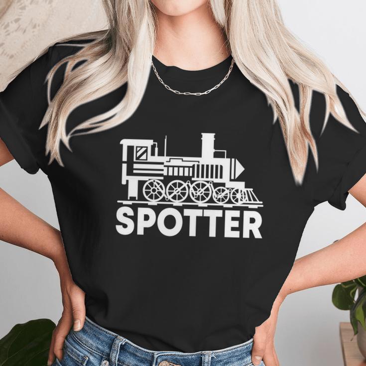 Trainspotter Design Trainspotting Locomotive Steam Engine Gift Graphic Design Printed Casual Daily Basic Unisex T-Shirt Gifts for Her