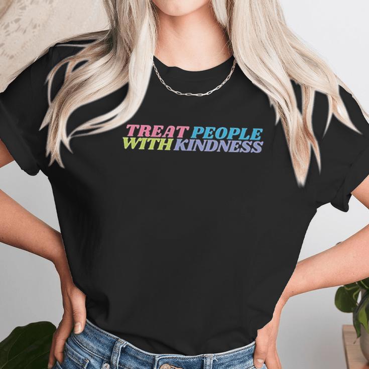 Treat People With Kindness Color Cute Unisex T-Shirt Gifts for Her