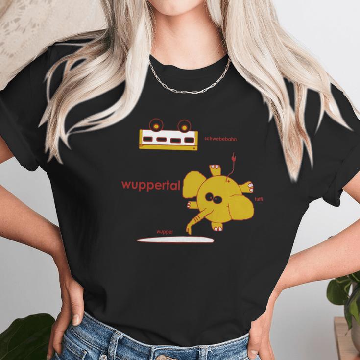 Tuffi Schwebebahn Wuppertal Germany Nrw Elephant Unisex T-Shirt Gifts for Her