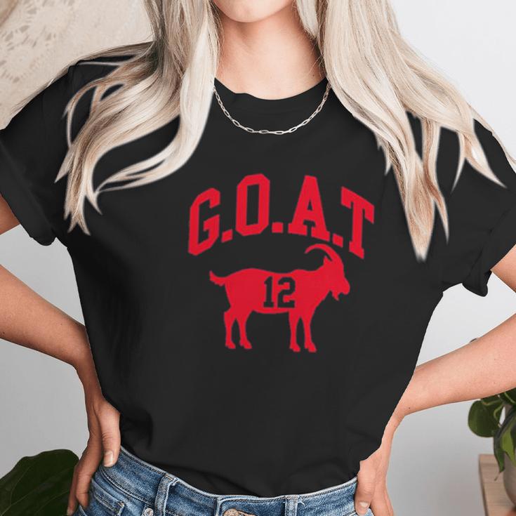 Ugp Campus Apparel Goat Greatest Of All Time New England Football Unisex T-Shirt Gifts for Her