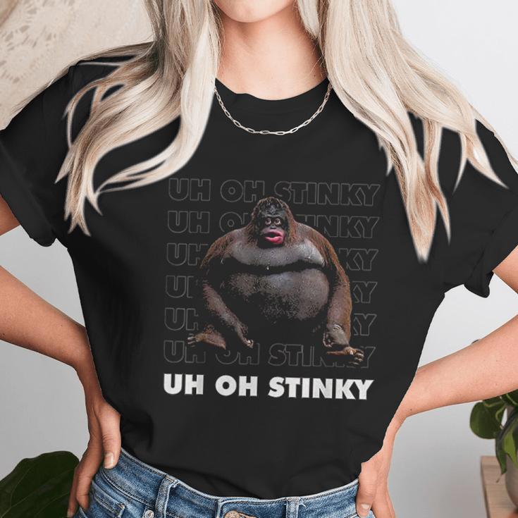 Uh Oh Stinky Poop Meme Unisex T-Shirt Gifts for Her