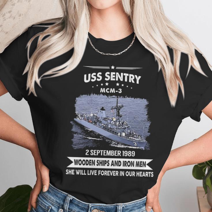 Uss Sentry Mcm3 Unisex T-Shirt Gifts for Her