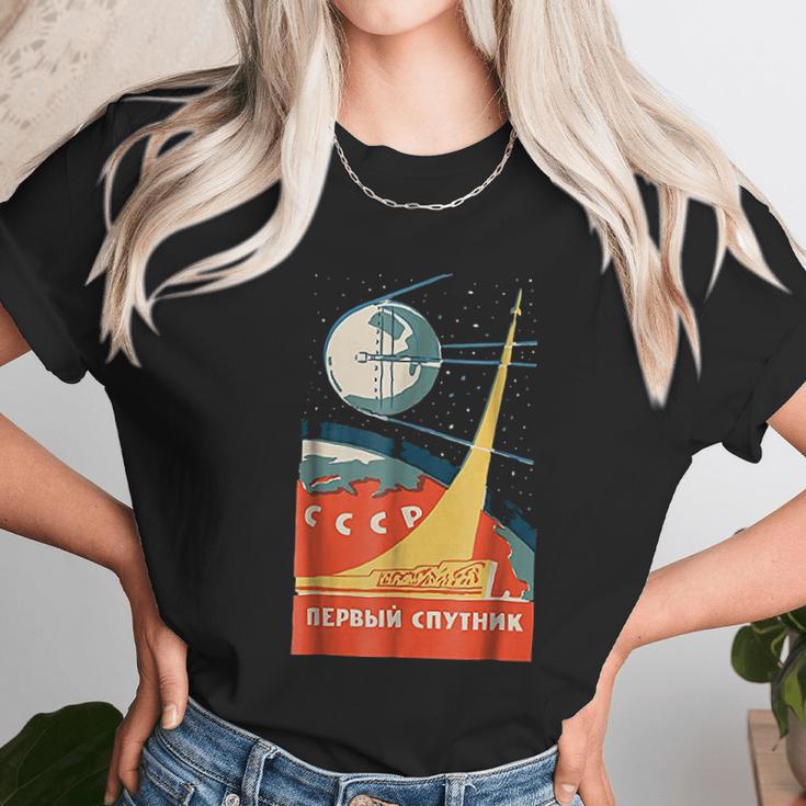 Ussr Vintage Communist Ussr Space Unisex T-Shirt Gifts for Her