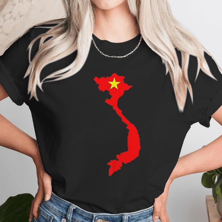 Vietnam Country Map Unisex T-Shirt Gifts for Her