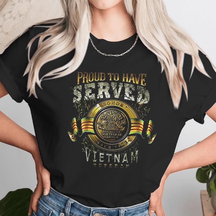 Vietnam Proud To Have Served Unisex T-Shirt Gifts for Her