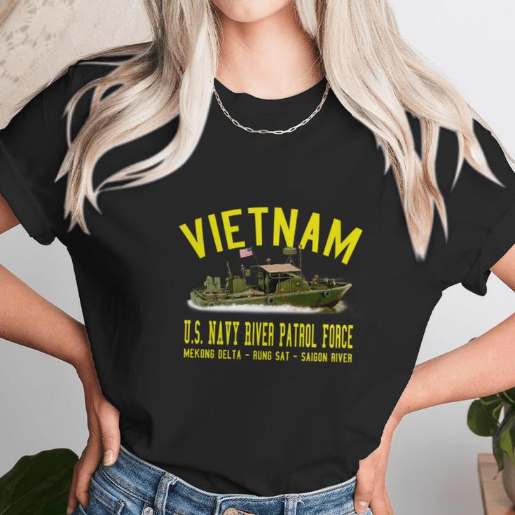 Vietnam Us Navy River Patrol Force Unisex T-Shirt Gifts for Her