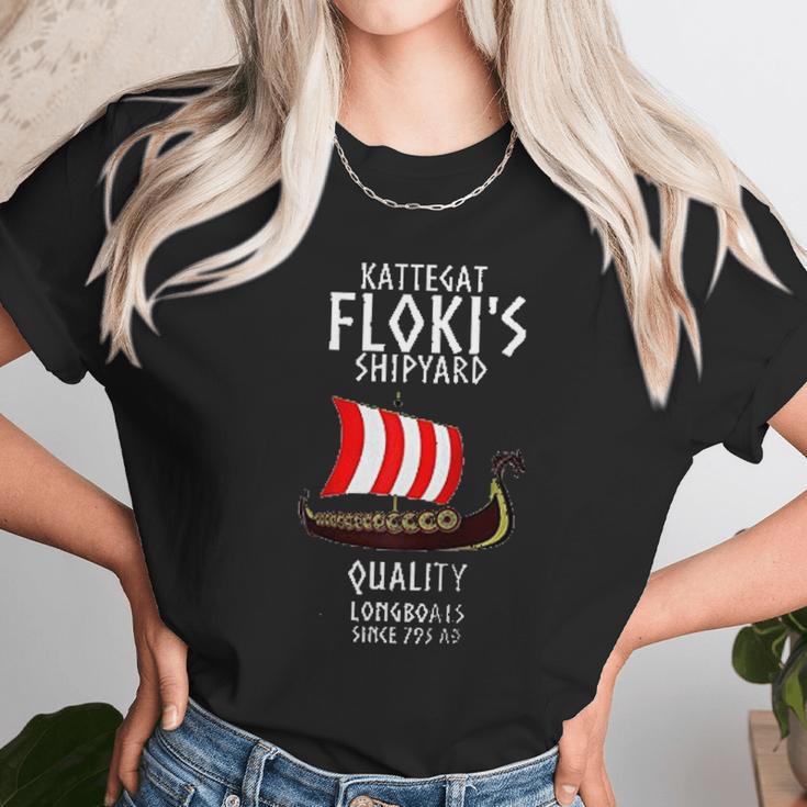 Viking Kattegat Floki Shipyard Funny Gift For Vikings Lover Raglan Baseball Unisex T-Shirt Gifts for Her