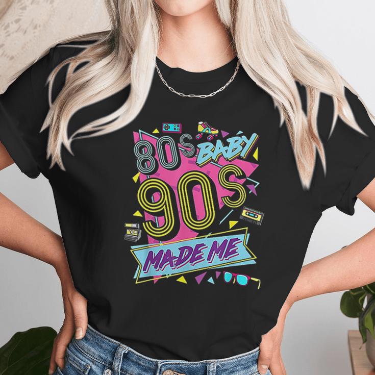 Vintage 1980S 80S Baby 1990S 90S Made Me Retro Nostalgia Unisex T-Shirt Gifts for Her