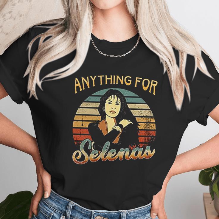 Vintage Anything For Selenas Lovers Unisex T-Shirt Gifts for Her