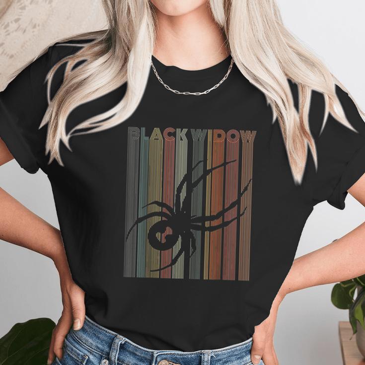 Vintage Black Widow Retro Spider Unisex T-Shirt Gifts for Her