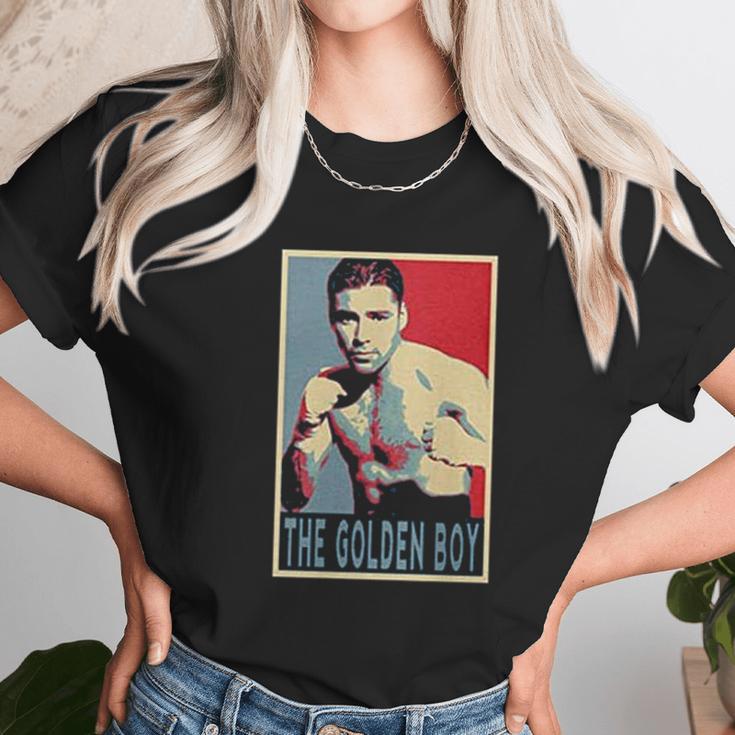 Vintage Oscar De La Hoya The Golden Boy Unisex T-Shirt Gifts for Her