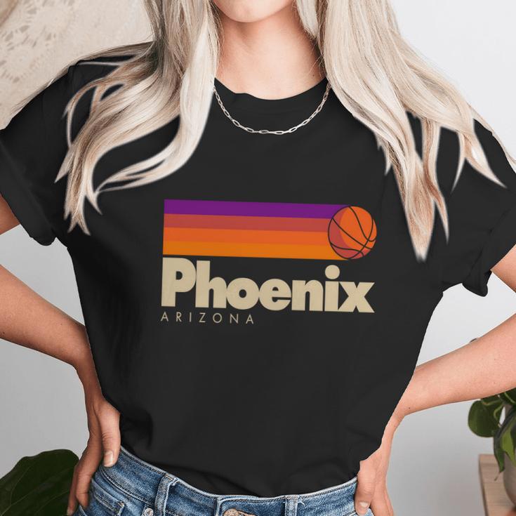 Vintage Retro Phoenix Arizona Basketball Logo Unisex T-Shirt Gifts for Her